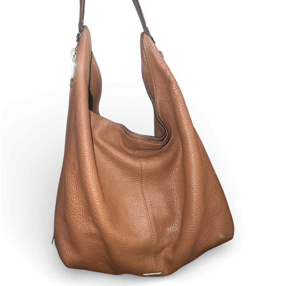 Rebecca Minkoff Tan Leather Hobo Bag.
